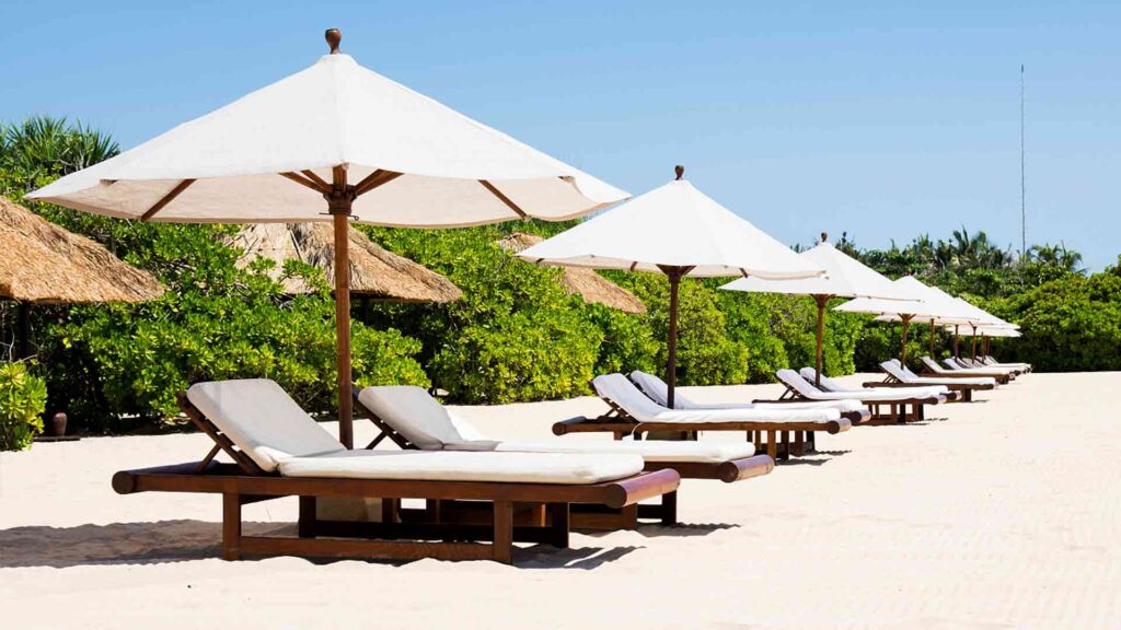 Water-resistant outdoor cushions that dry fast